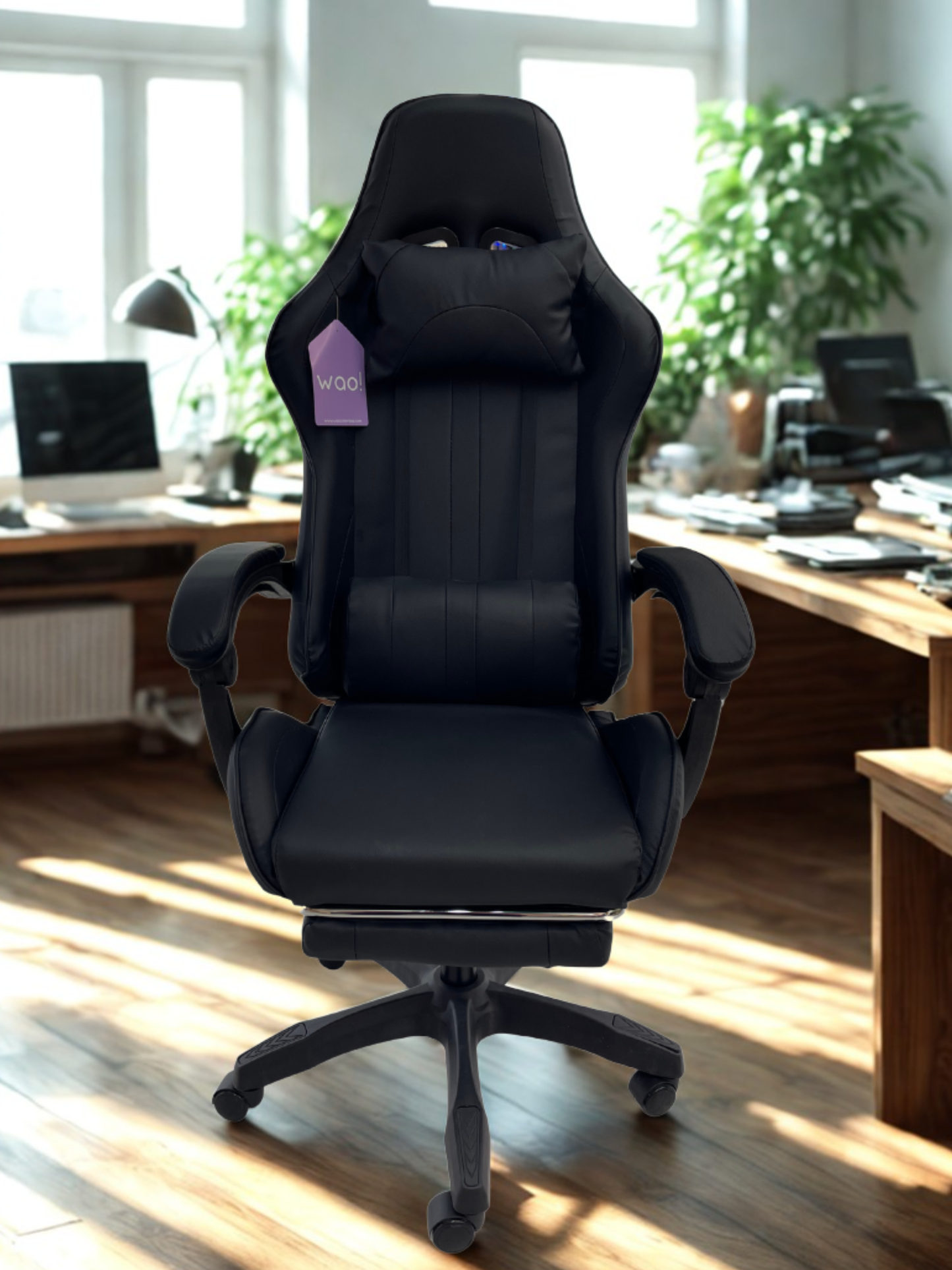 Silla Gamer de Primera  Generación Negra (Entrega en 1 a 3 días hábiles)