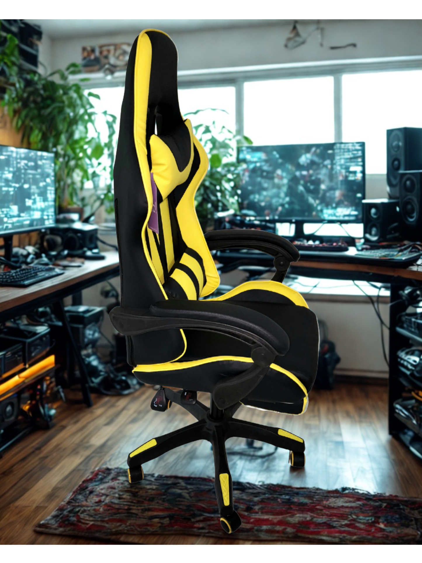 Silla Gamer de Primera Generación Amarilla y Negro (Entrega en 1 a 3 días hábiles)