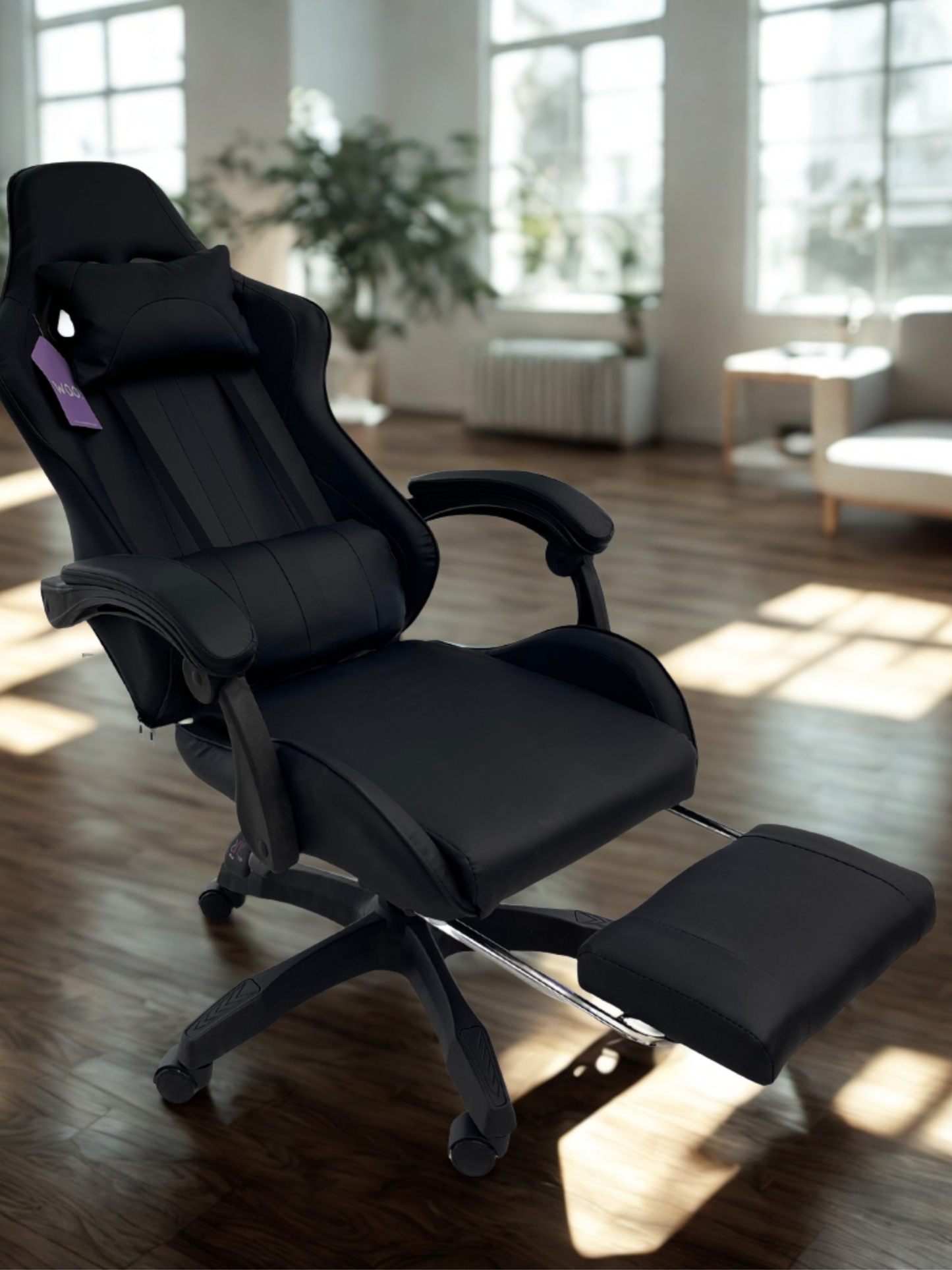 Silla Gamer de Primera  Generación Negra (Entrega en 1 a 3 días hábiles)