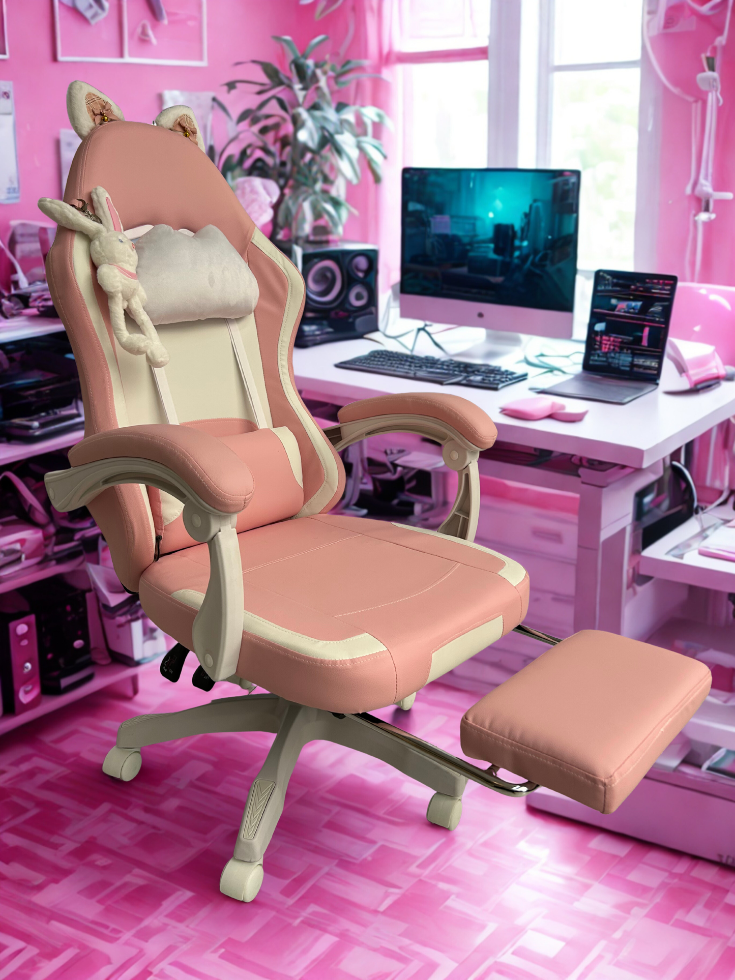 Silla Gamer Rosada 2G (Entrega de 1 a 3 días Hábiles)