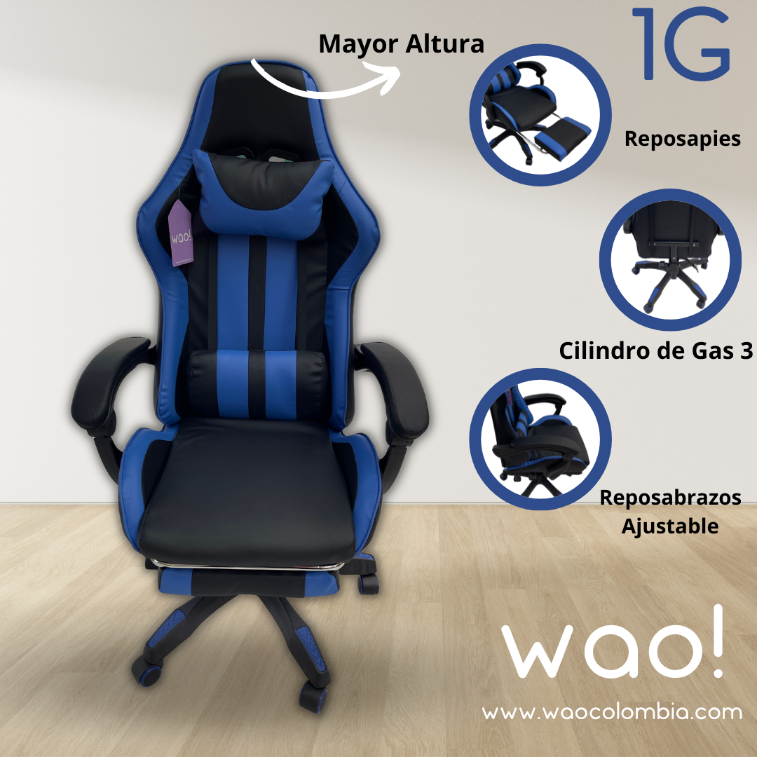 Silla Gamer de Primera Generación Azul